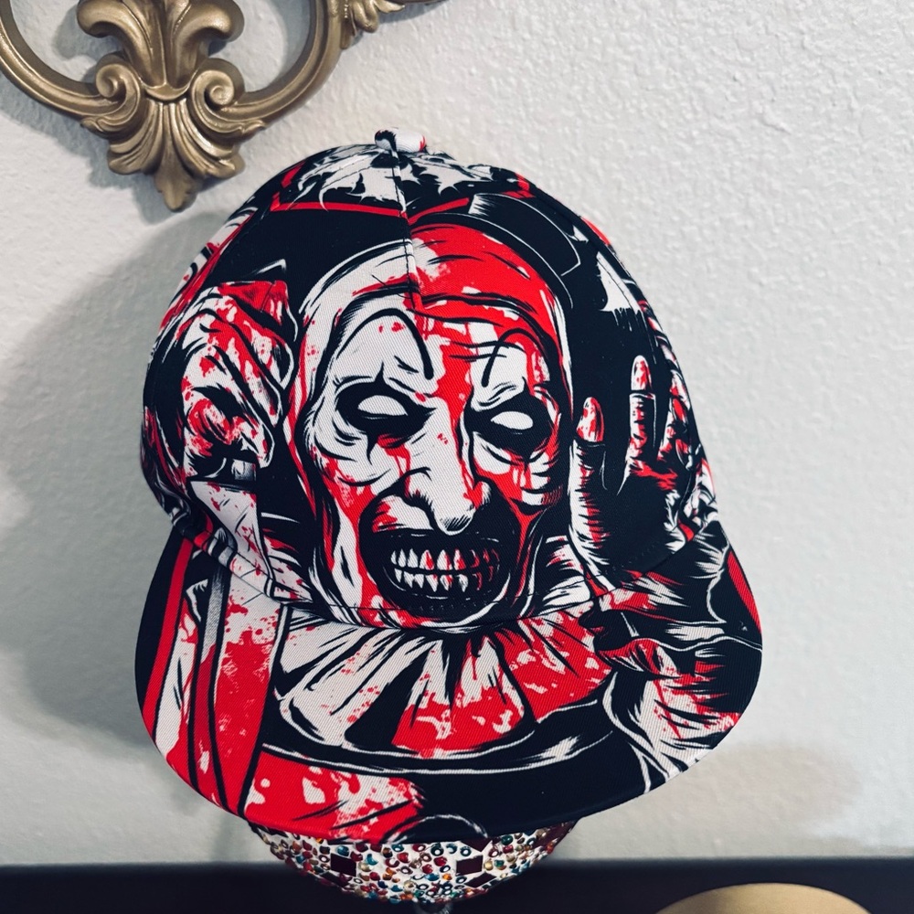 Horror Art the Clown Graphic Cap